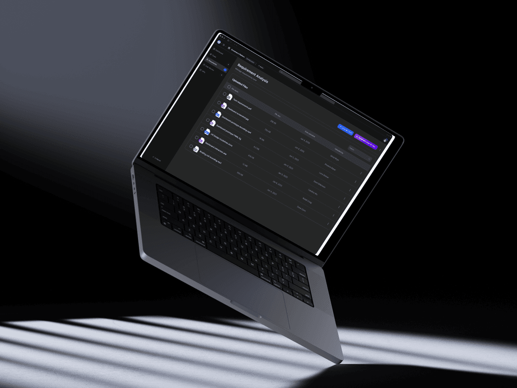 Agentic AI App interface on a laptop